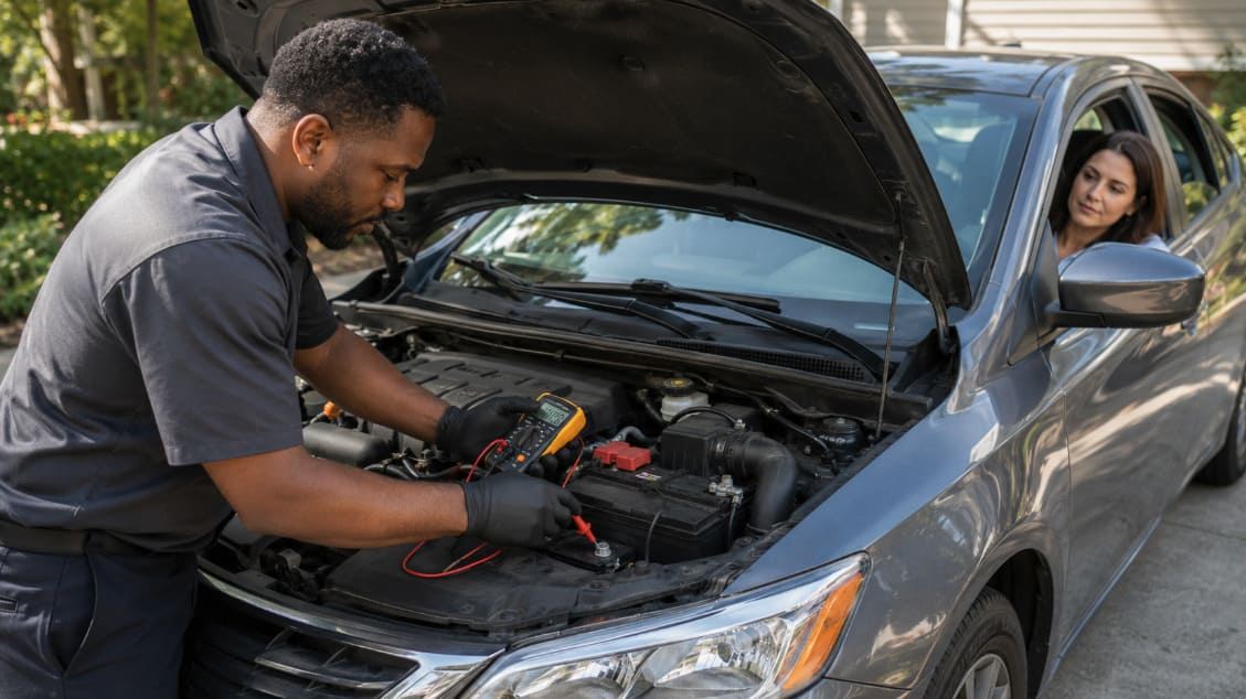 Battery vs starter vs alternator diagnosis during a no-start electrical test